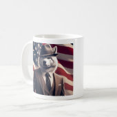 Mug Loup patriotique (Devant gauche)
