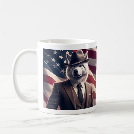 Mug Loup patriotique (Gauche)