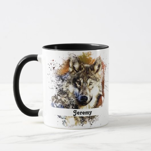 Mug Loup personnalisé (Gauche)