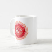 Mug Loup sauvage tournoyant dans une boue blanche (Devant gauche)