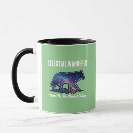 Mug Loup Silhouette de Galaxie Solitaire (Gauche)