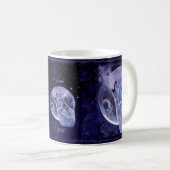 Mug - Loup solitaire - Cadeau Wolf (Devant droit)