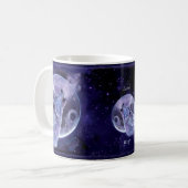 Mug - Loup solitaire - Cadeau Wolf (Devant gauche)