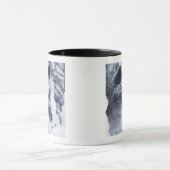 Mug Loup solitaire dans la neige (Centre)