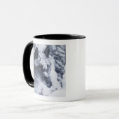 Mug Loup solitaire dans la neige (Devant gauche)