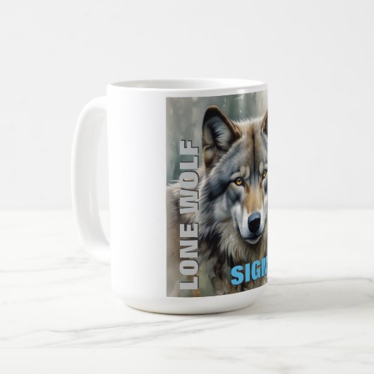 Mug Loup solitaire masculin de Sigma (Devant gauche)