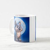 Mug Loup sous la Lune Bleue (Devant gauche)