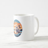 Mug Loup sur la plage (Devant droit)