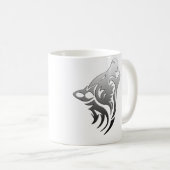 Mug Loup tribal (Devant droit)
