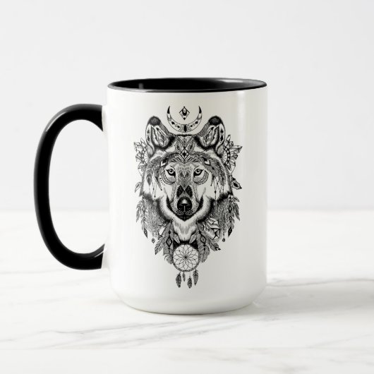 Mug Loup tribal indien (Gauche)