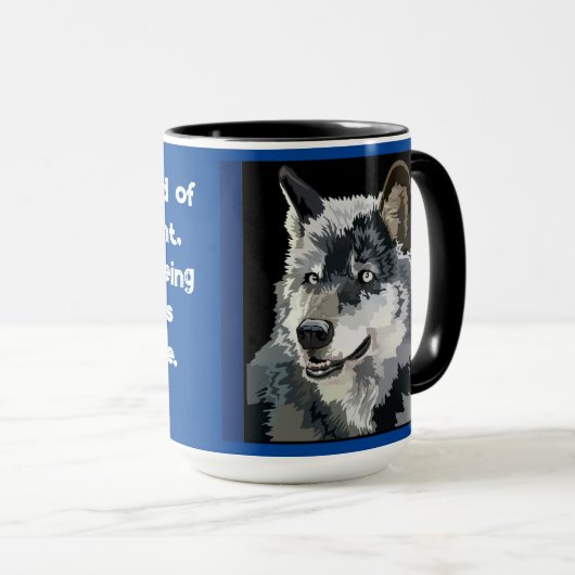 Mug loups 2 (Devant droit)