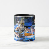 Mug Loups en peinture de neige (Centre)