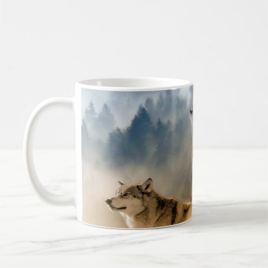 Mug Loups gris Moon Howl (Gauche)