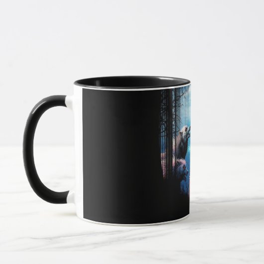 Mug Loups hurlants aux yeux rouges (Gauche)