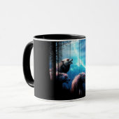 Mug Loups hurlants aux yeux rouges (Devant gauche)