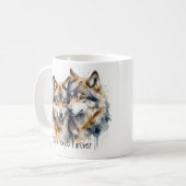 Mug Loups mignonnes Meilleurs Amis Pour Toujours, BFF, (Devant gauche)