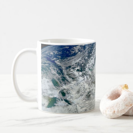 Mug L'Ouragan Sandy Le Long De La Côte Est Des États-U (Avec donut)