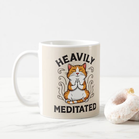 Mug Lourdement Méditée Funny Yoga (Avec donut)