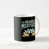 Mug Lourdement Méditée - Yoga (Devant droit)