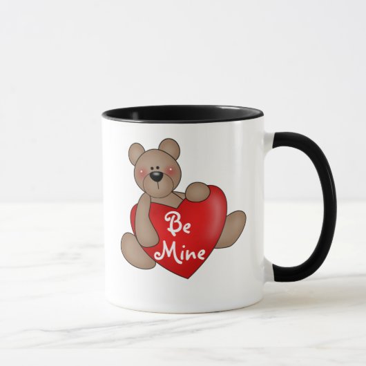Mug L'ours avec le coeur soit le mien (Droite)