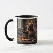 Mug L'ours cuisinier dans ses casseroles. (Gauche)