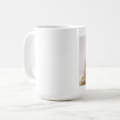 Mug l'ours en peluche tenant des lys de calla (Devant gauche)
