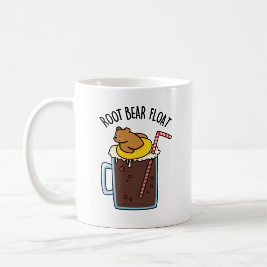Mug L'ours enraciné flotte drôle de jeu de mots sur la (Gauche)