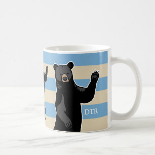 Mug L'Ours Qui Vend Dit Bonjour, Stripé, Monographié