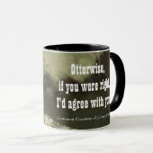 Mug Loutre amicale et message drôle personnalisent (Devant droit)