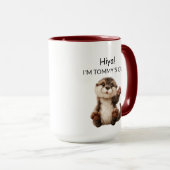 Mug Loutre bébé qui agite la main (Devant droit)