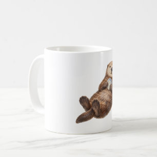 Mug Loutre de mer tenant un coquillage