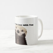 Mug Loutre drôle de Saint Valentin (Devant droit)