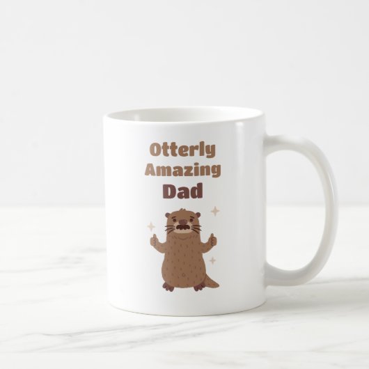 Mug Loutre drôle tout simplement incroyable papa Fête  (Droite)