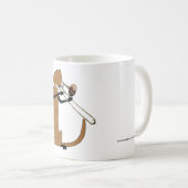Mug Loutre jouant le trombone (Devant droit)