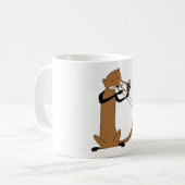 Mug Loutre jouant le trombone (Devant gauche)