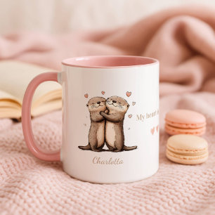 Mug Loutre Personnalisé Mon Cœur Est À Toi