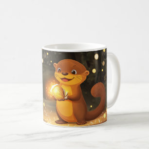 Mug loutre Style de dessin animé vibrant Mignon Coloré