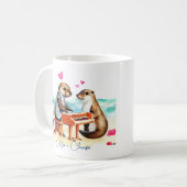Mug Loutres Couple Amoureux (Devant gauche)