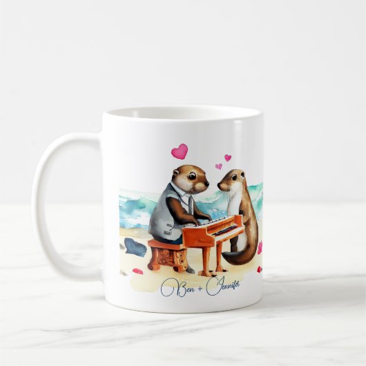 Mug Loutres Couple Amoureux (Gauche)