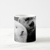 Mug Loutres de mer : Paire blanche noire. (Centre)