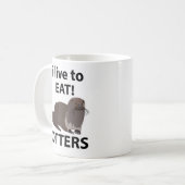 Mug Loutres que j'adore manger Loutres drôles (Devant gauche)