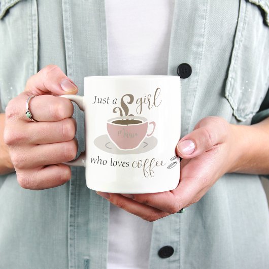 Mug Louvain de café Script personnalisé pour elle