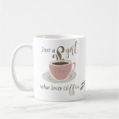 Mug Louvain de café Script personnalisé pour elle (Gauche)