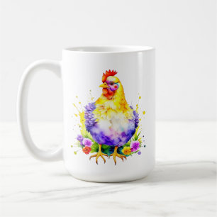 Mug Louvain de poulet alimenté par du café