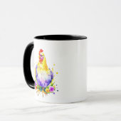 Mug Louvain de poulet alimenté par du café (Devant gauche)