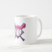 Mug Louveur de baseball de crème glacée de baseball (Devant droit)