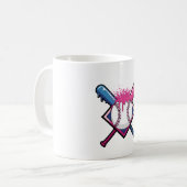 Mug Louveur de baseball de crème glacée de baseball (Devant gauche)