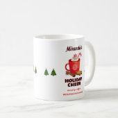 Mug Louveur de café de Noël personnalisé (Devant droit)