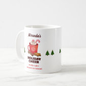 Mug Louveur de café de Noël personnalisé (Devant gauche)