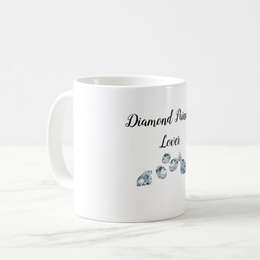 Mug Louveur de peinture de diamant (Devant gauche)